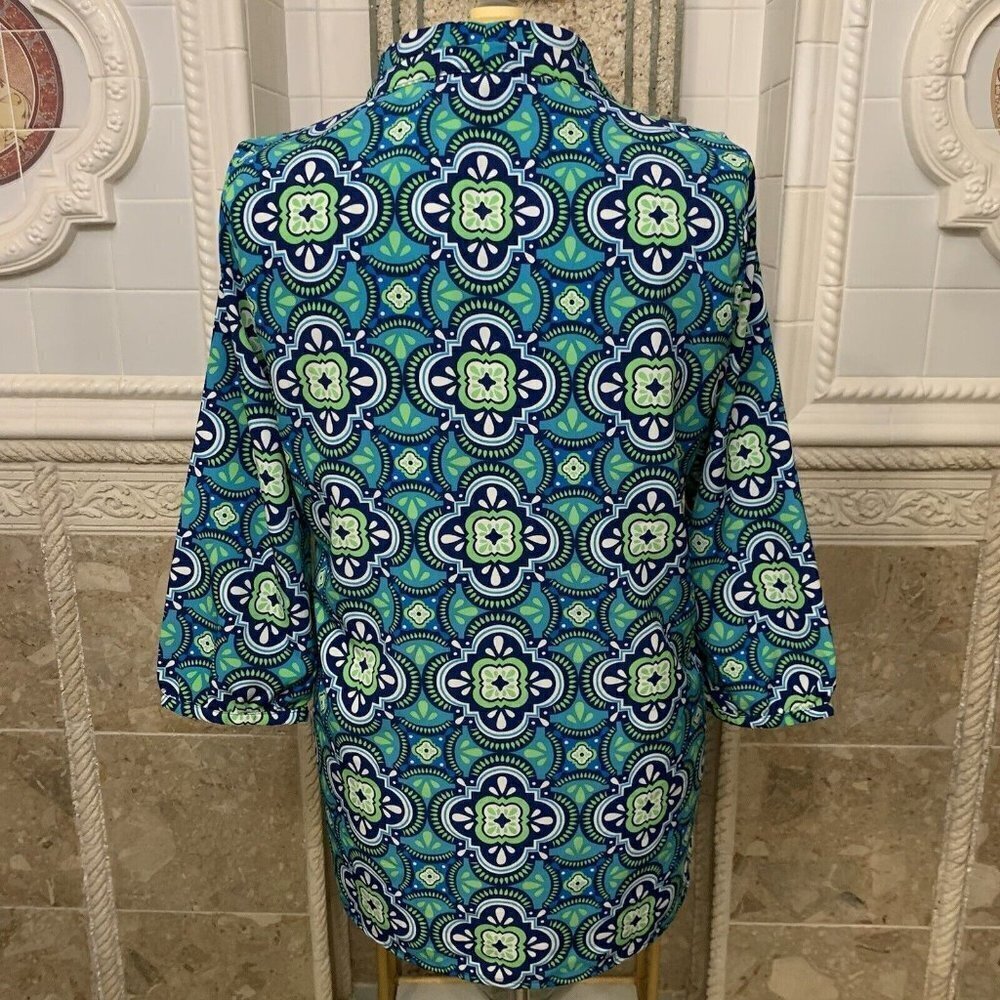 All For Color. Sz Large. Tunic or Cover Up. Gathered at Wrist. Pullover. B47